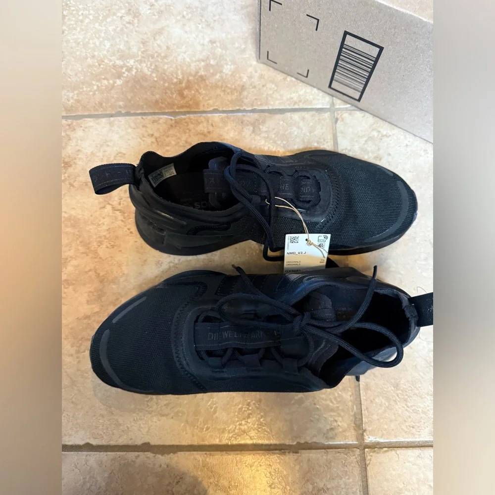 ADIDAS men’s Black Athletic Sneakers - Two different sizes